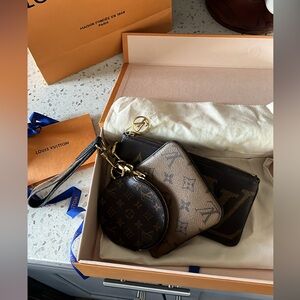 Louis Vuitton 3 pouch Wristlet